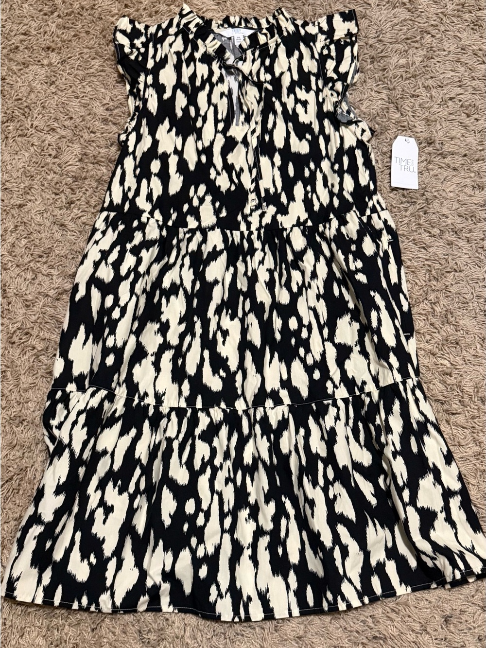 Time And Tru Mini Flutter Dress With Pockets Size: XS (0-2)